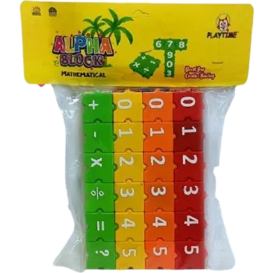 Play And Learn Educational Alpha Blocks For Kids - 50/60 Pc (alpha_blocks_88150) - Mathematical - Rokomari product